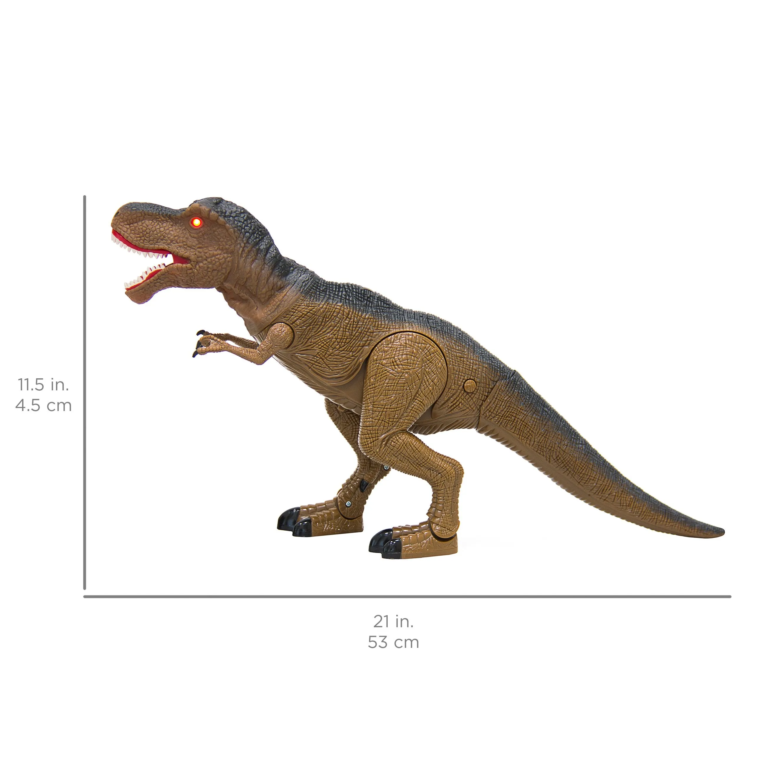 19in Kids Walking RC Remote Control T-Rex Dinosaur Toy w/ Lights, Sounds
