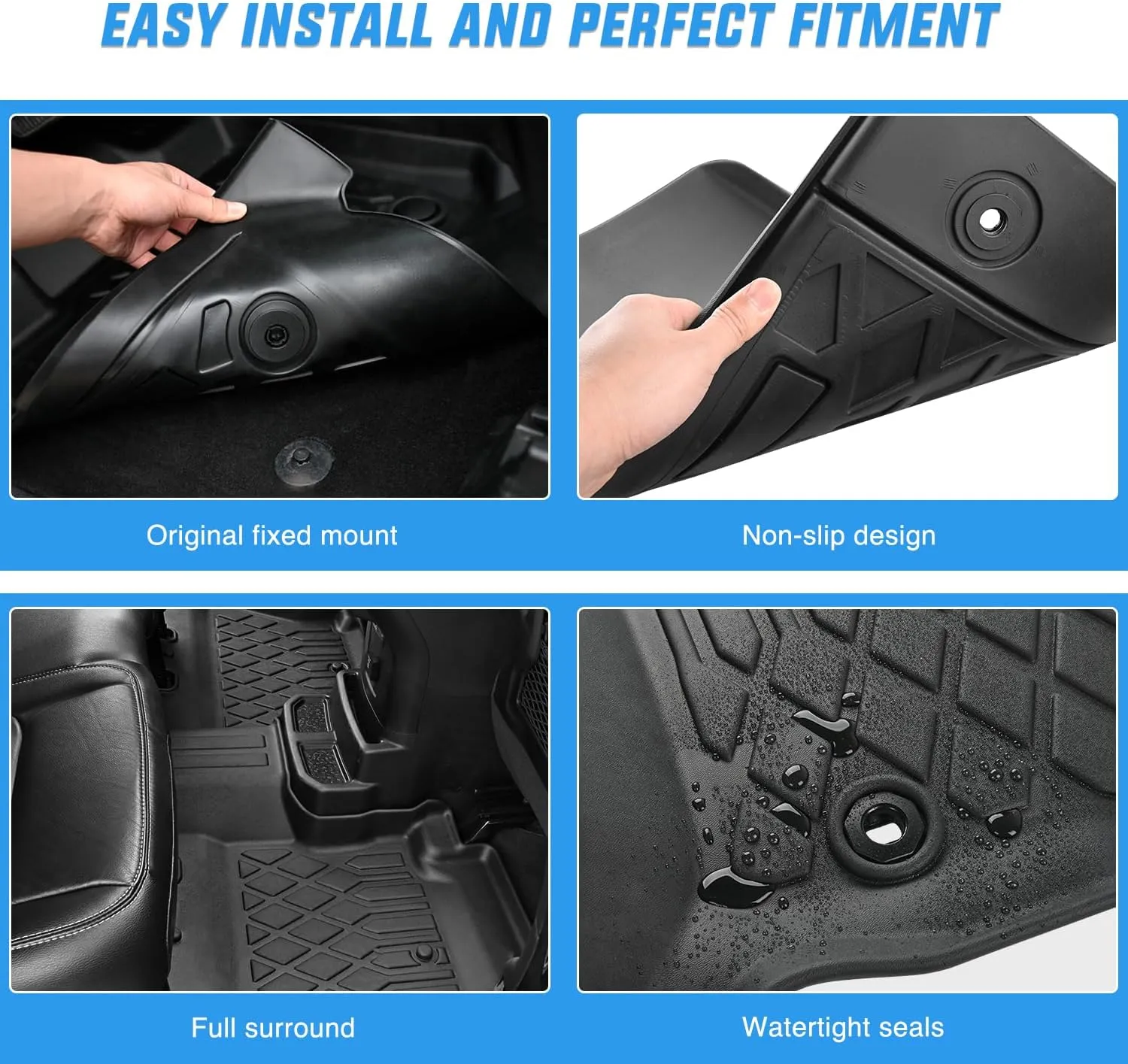 2023 2024 2025 Honda Pilot TPE Floor Mats