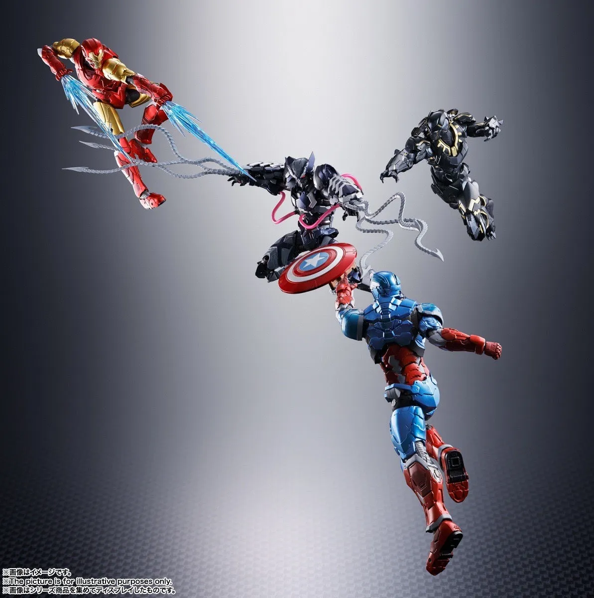 Bandai S.H. Figuarts Venom Symbiote Wolverine (Tech on Avengers)