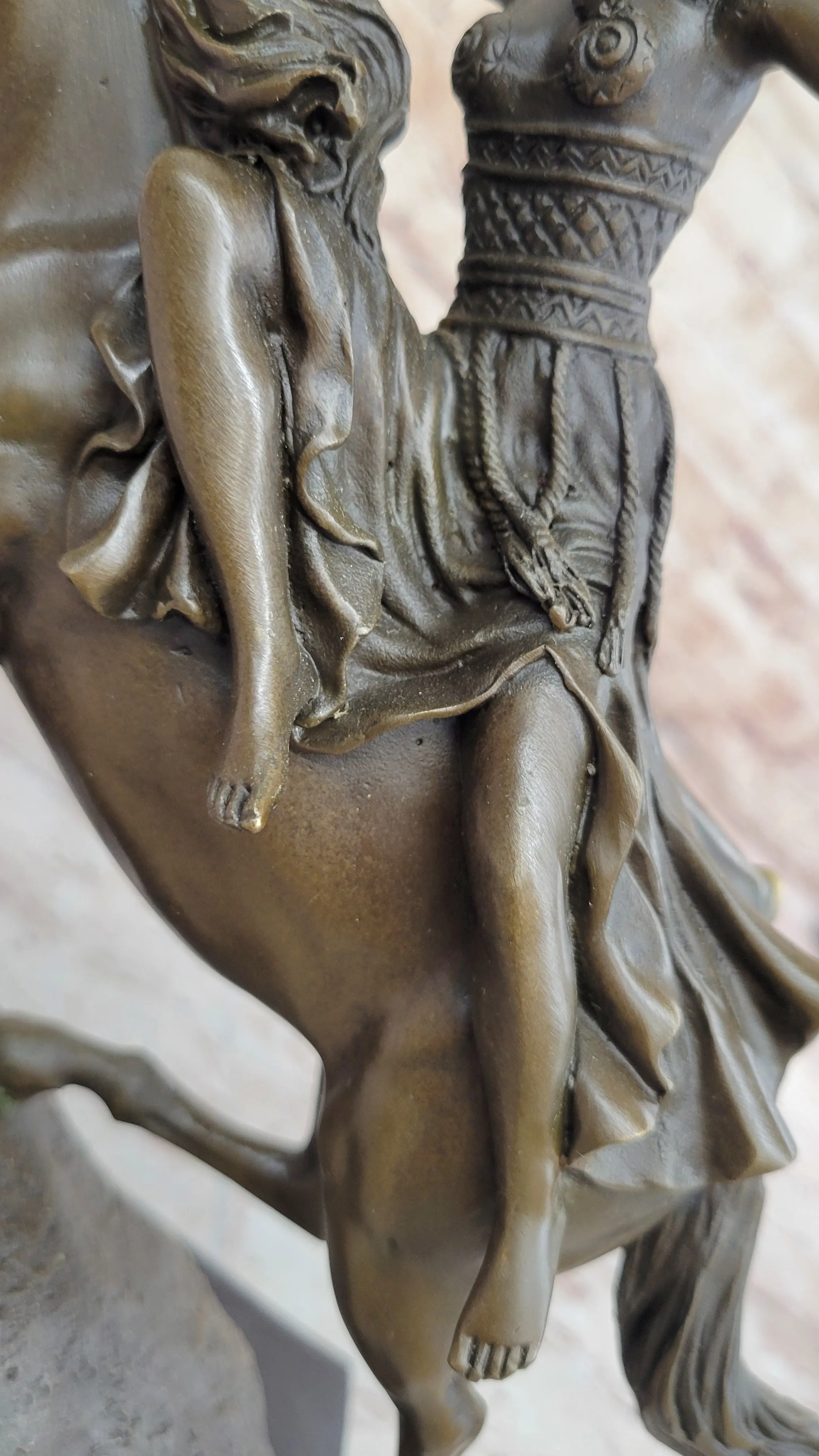 Boudica Hippolyta Amazon Warrior Female Warrior Hero on Horseback - Bronze Sculpture by Colinet