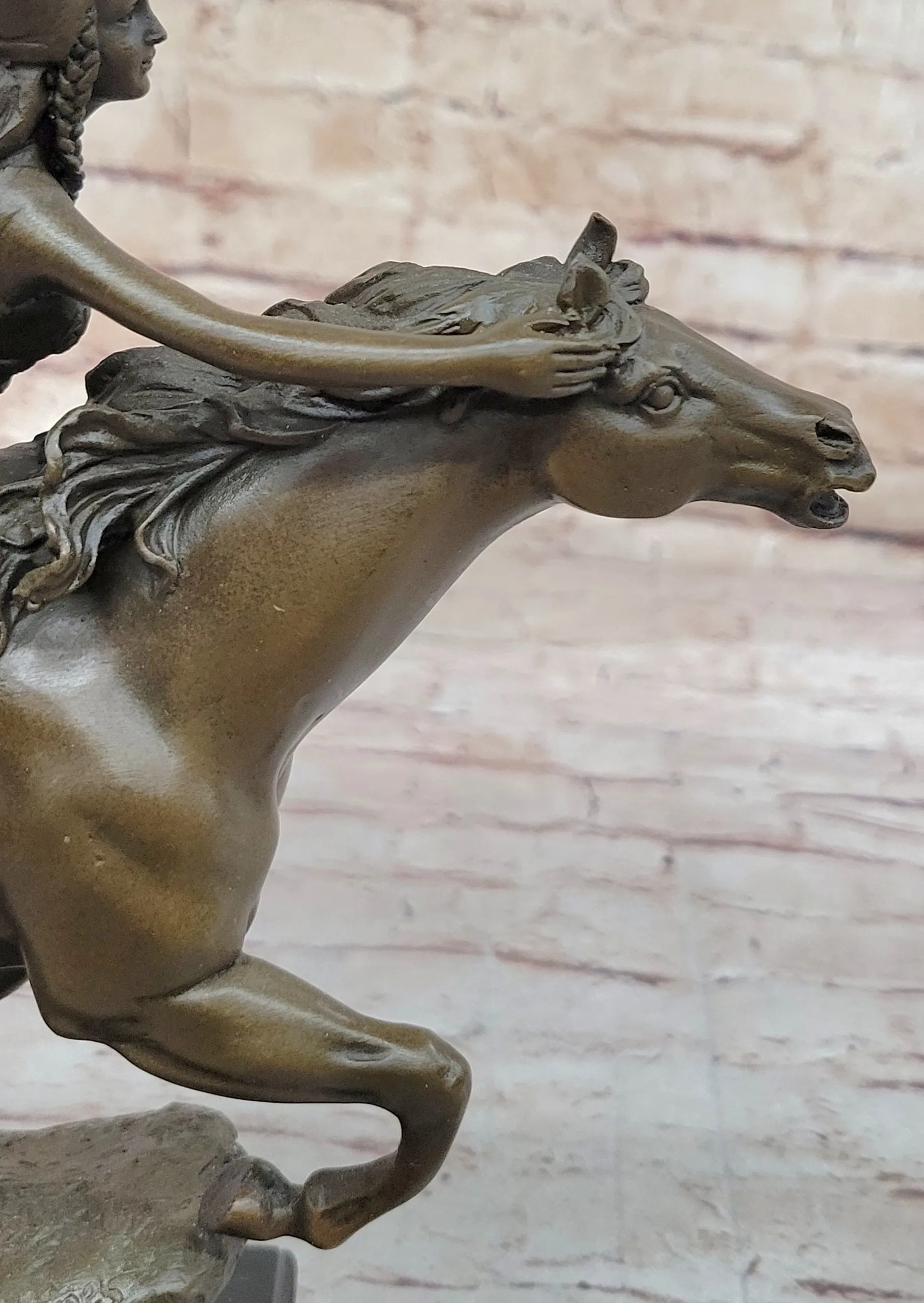 Boudica Hippolyta Amazon Warrior Female Warrior Hero on Horseback - Bronze Sculpture by Colinet
