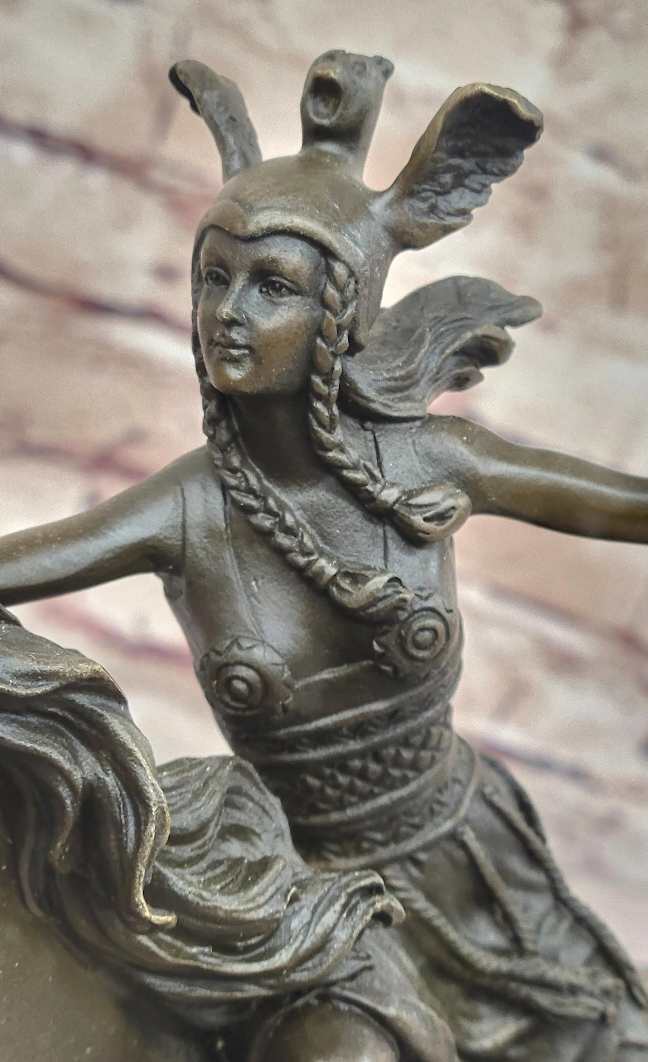 Boudica Hippolyta Amazon Warrior Female Warrior Hero on Horseback - Bronze Sculpture by Colinet