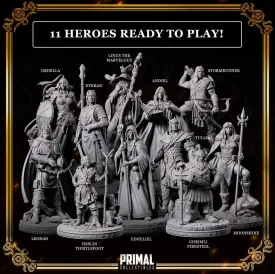DNDDGL - BASIC BUNDLE Dragonlance 12 Miniatures Heroes and Boss
