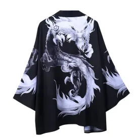 Kimono Japanese Men Mystical Dragons