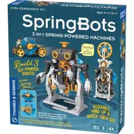 Spring Bots: 3-in-1-Spring Powered Machines
