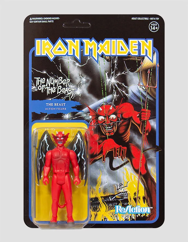 Super7 - Iron Maiden ReAction Figure - The Number Of The Beast (Album Art)