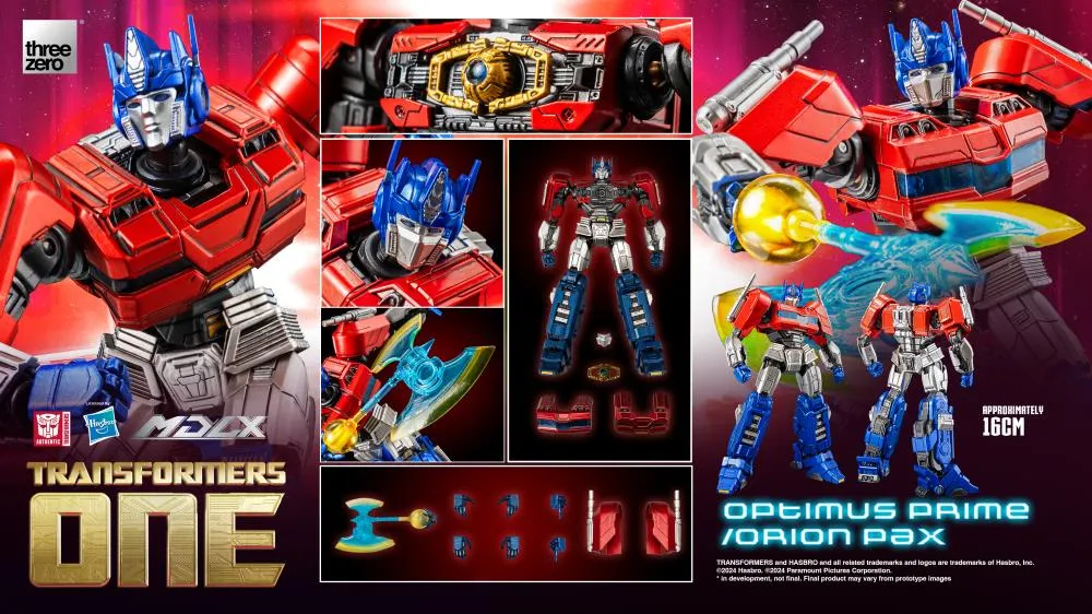 ThreeZero Transformers One Optimus Prime/Orion Pax MDLX Action Figure